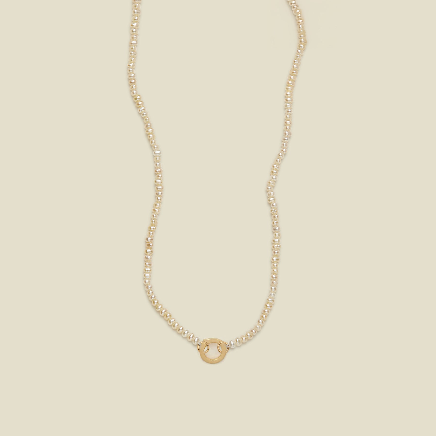 Pearl Strand Charm Necklace