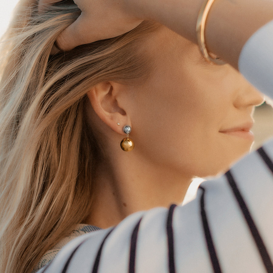 Sol Drop Stud Earrings Lifestyle