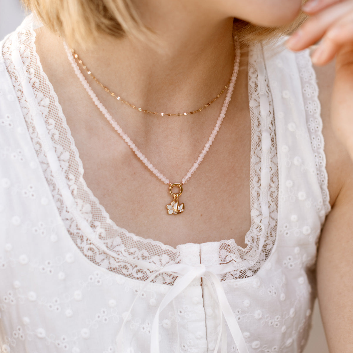 Gemstone Charm Necklace