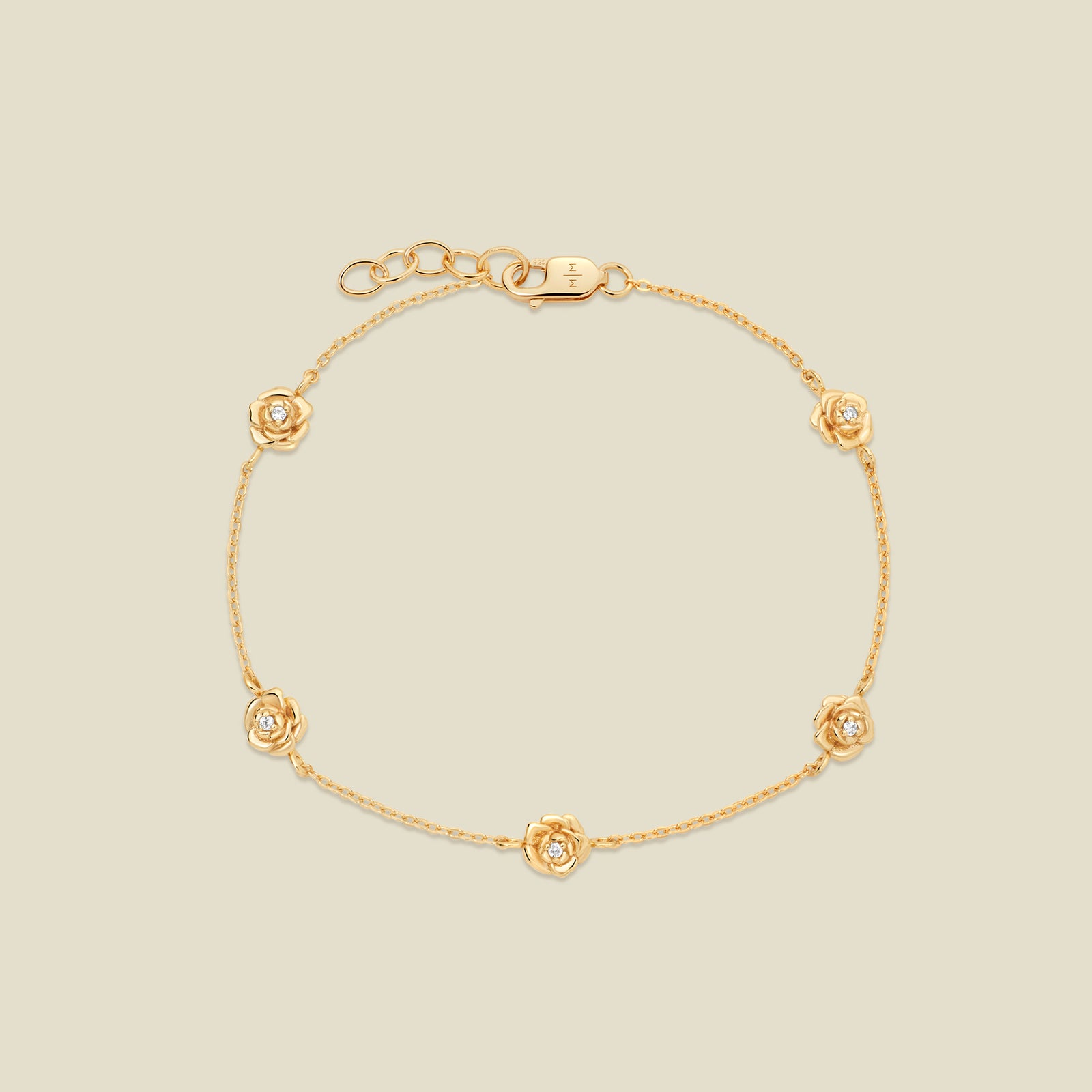 September CZ Birth Flower Station Bracelet