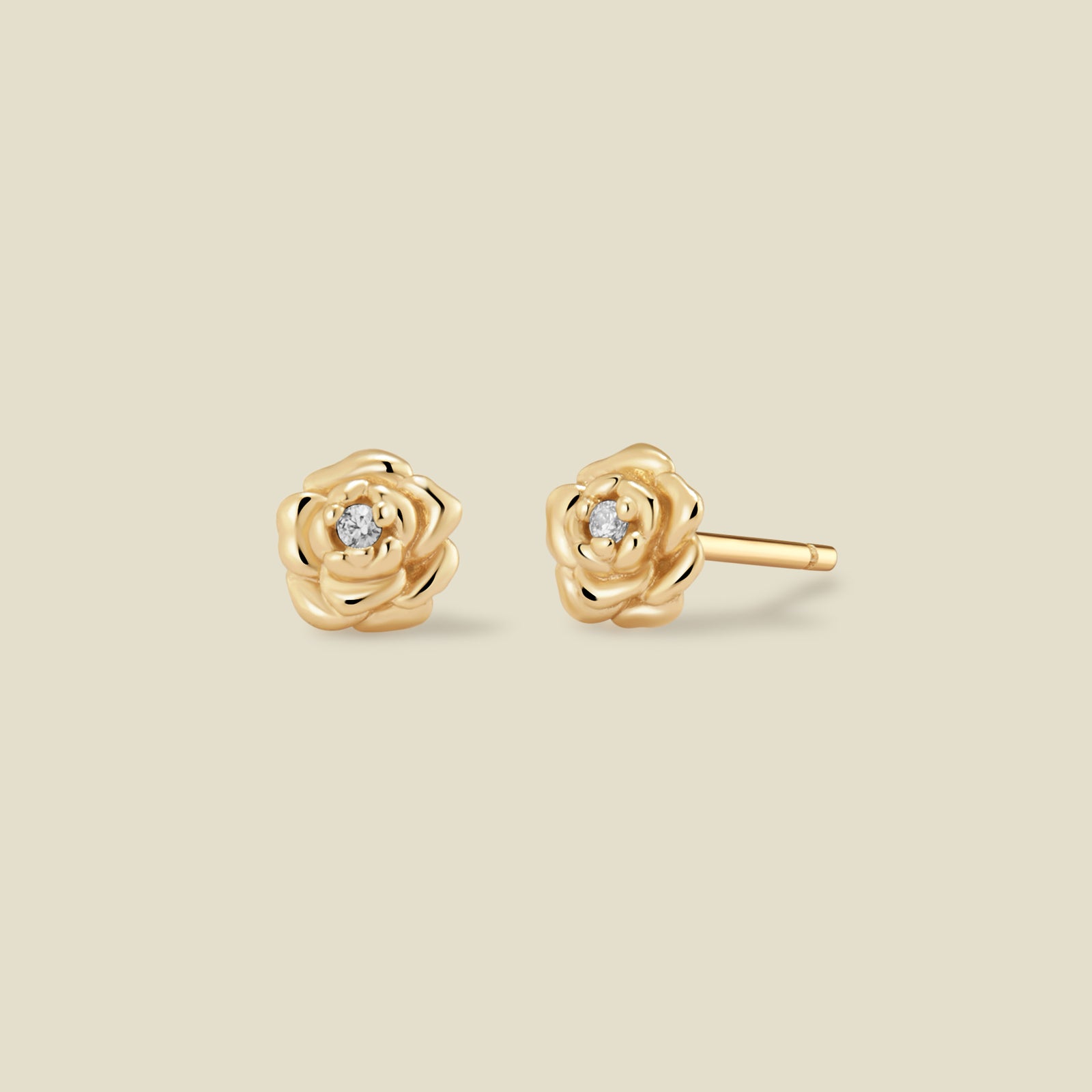 September CZ Birth Flower Stud Earrings