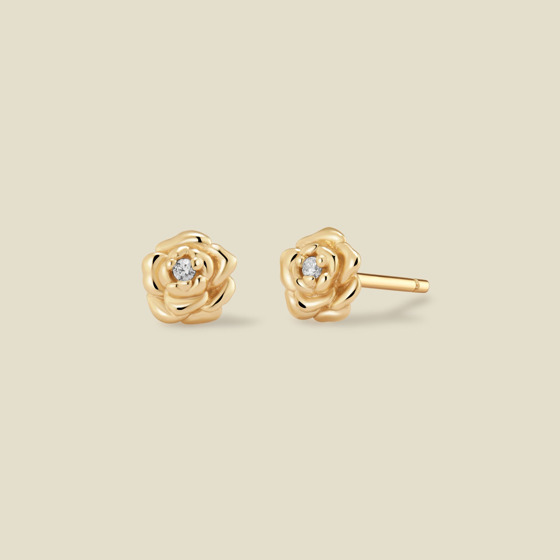 September CZ Birth Flower Stud Earrings