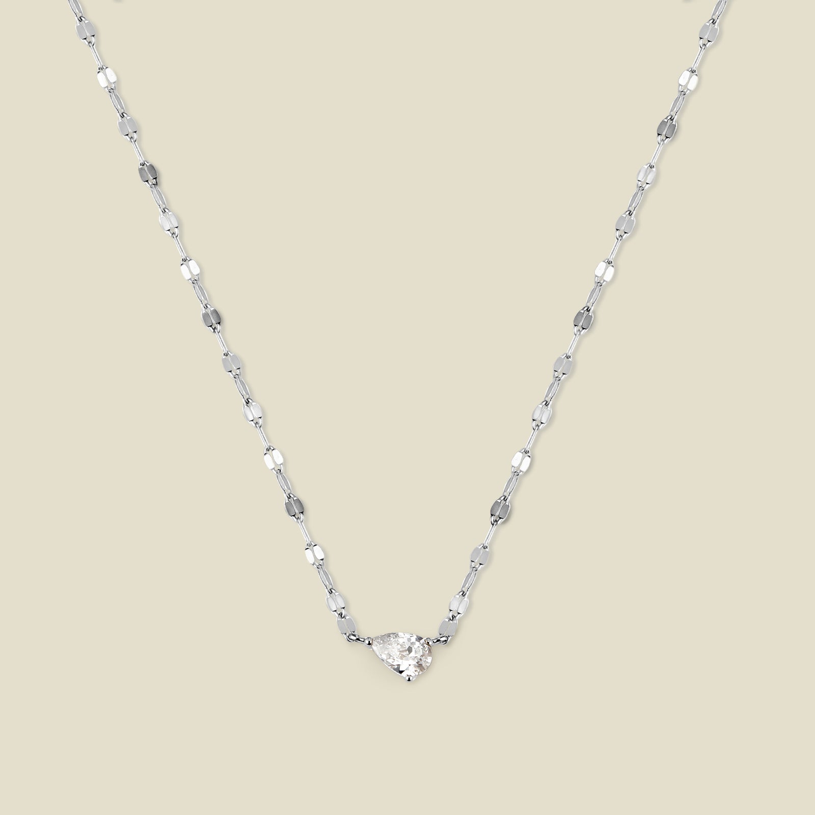 Dew Drop Solitaire Necklace