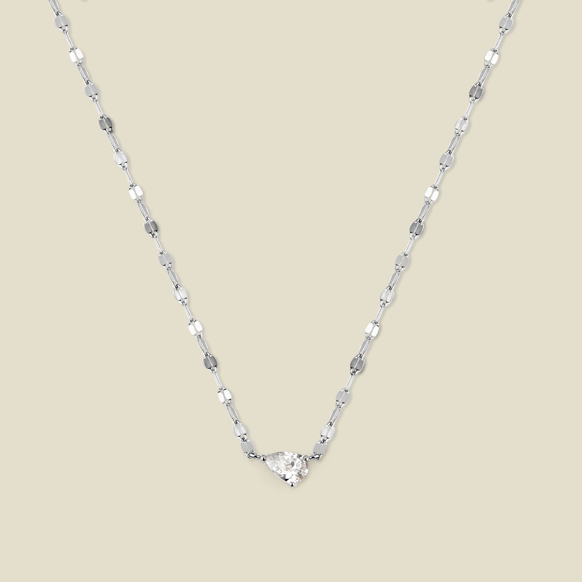 Dew Drop Solitaire Necklace