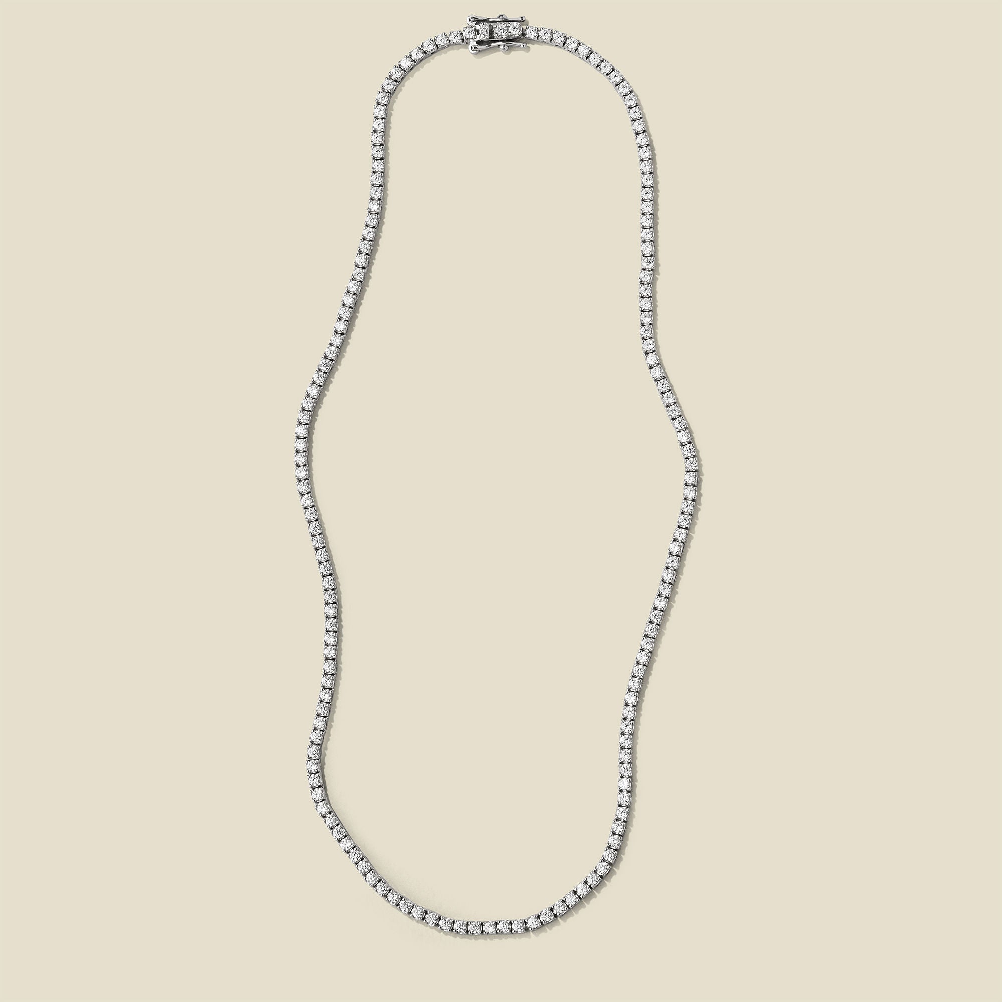 CZ Prong-Set Tennis Necklace