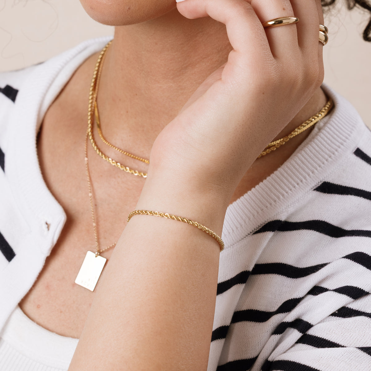 French Rope Chain Bracelet