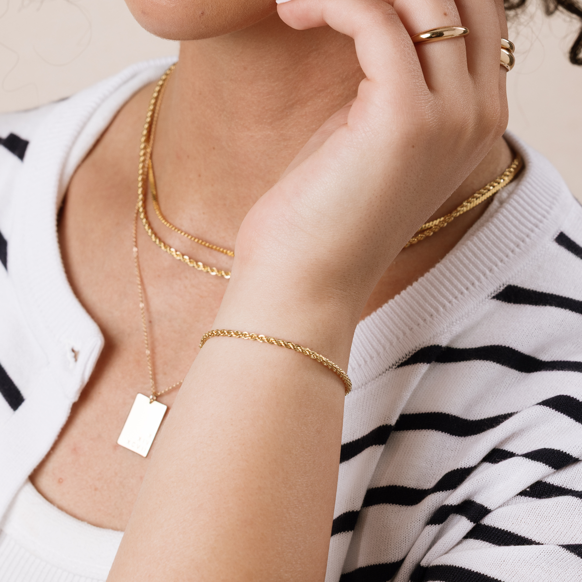 French Rope Chain Bracelet