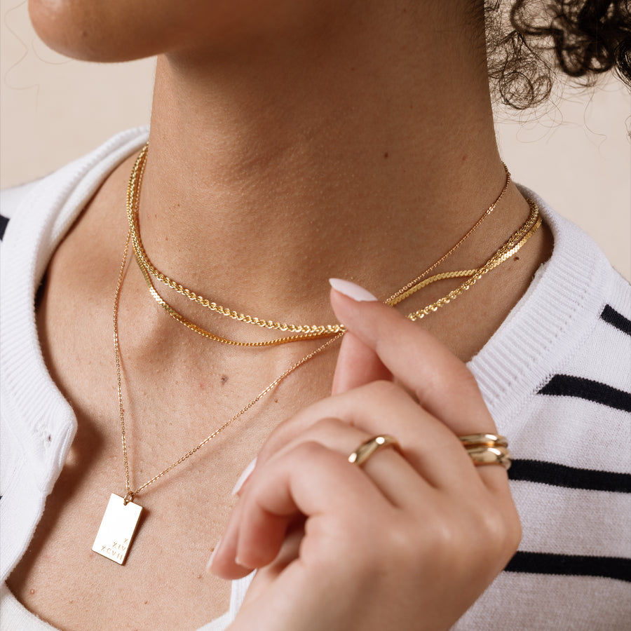 French Rope Chain Necklace Lifestyle