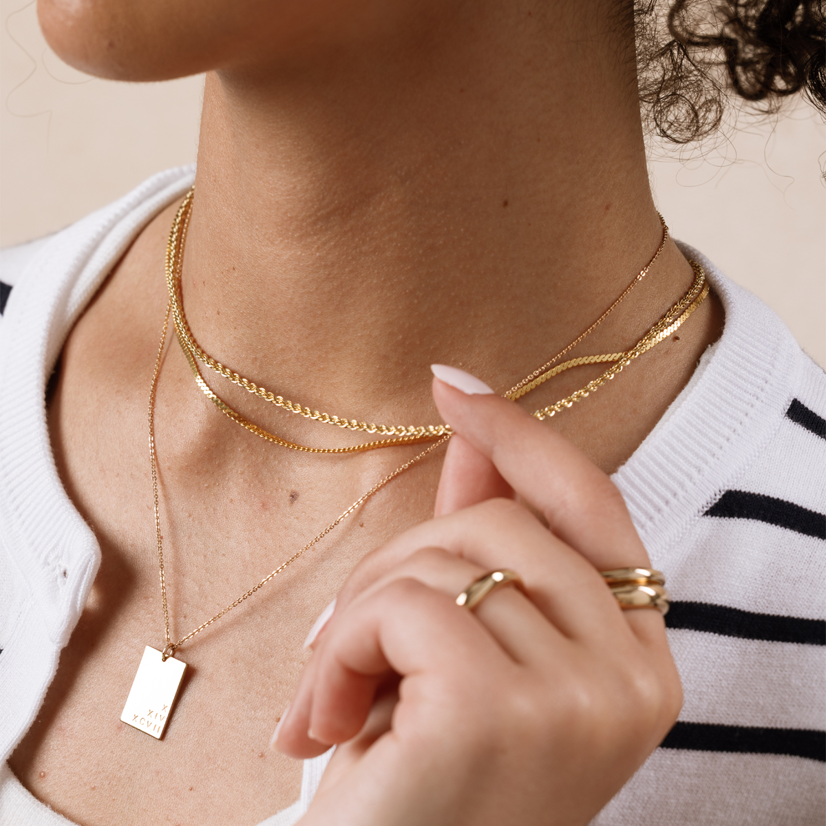 French Rope Chain Necklace