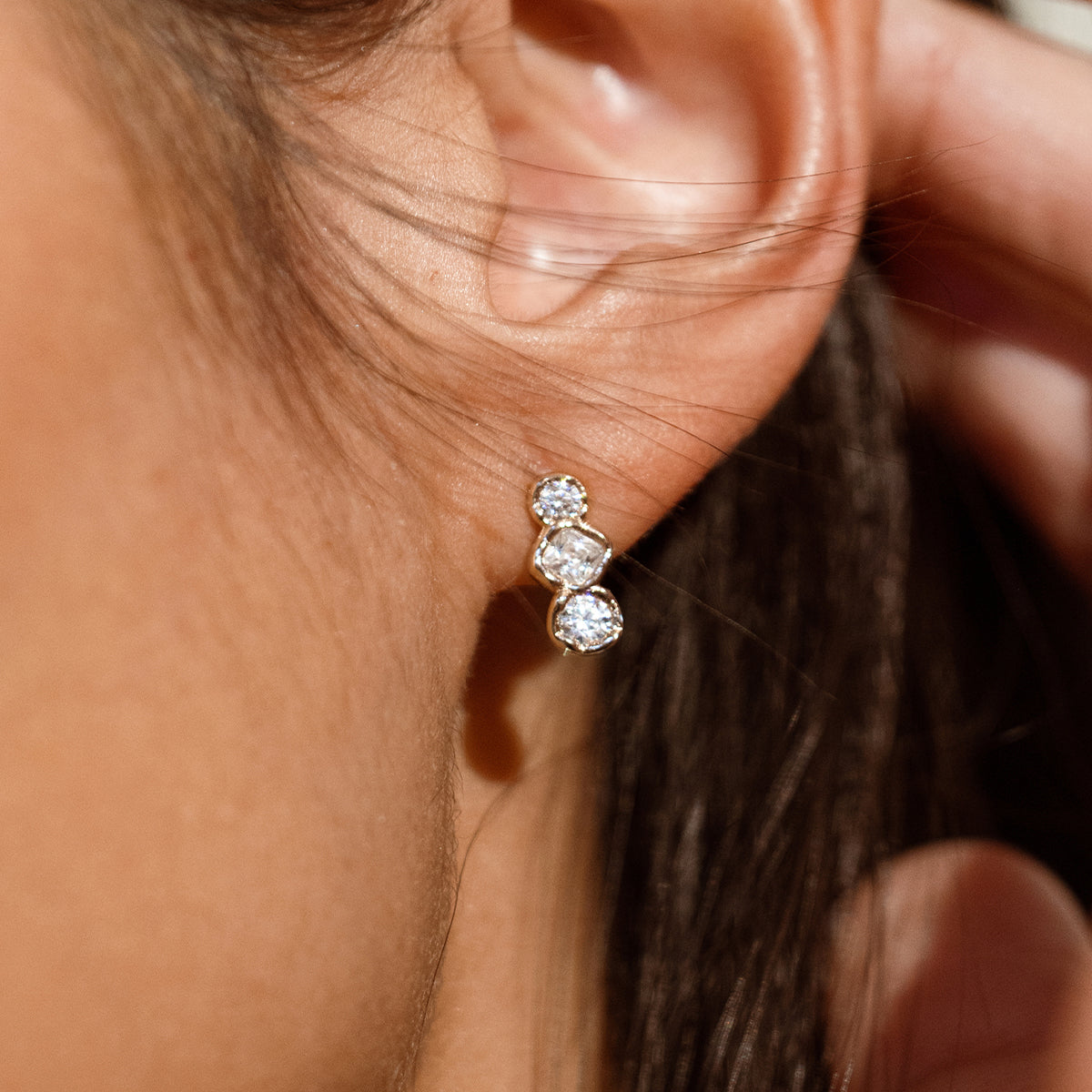 Tova Triple Stud Earrings