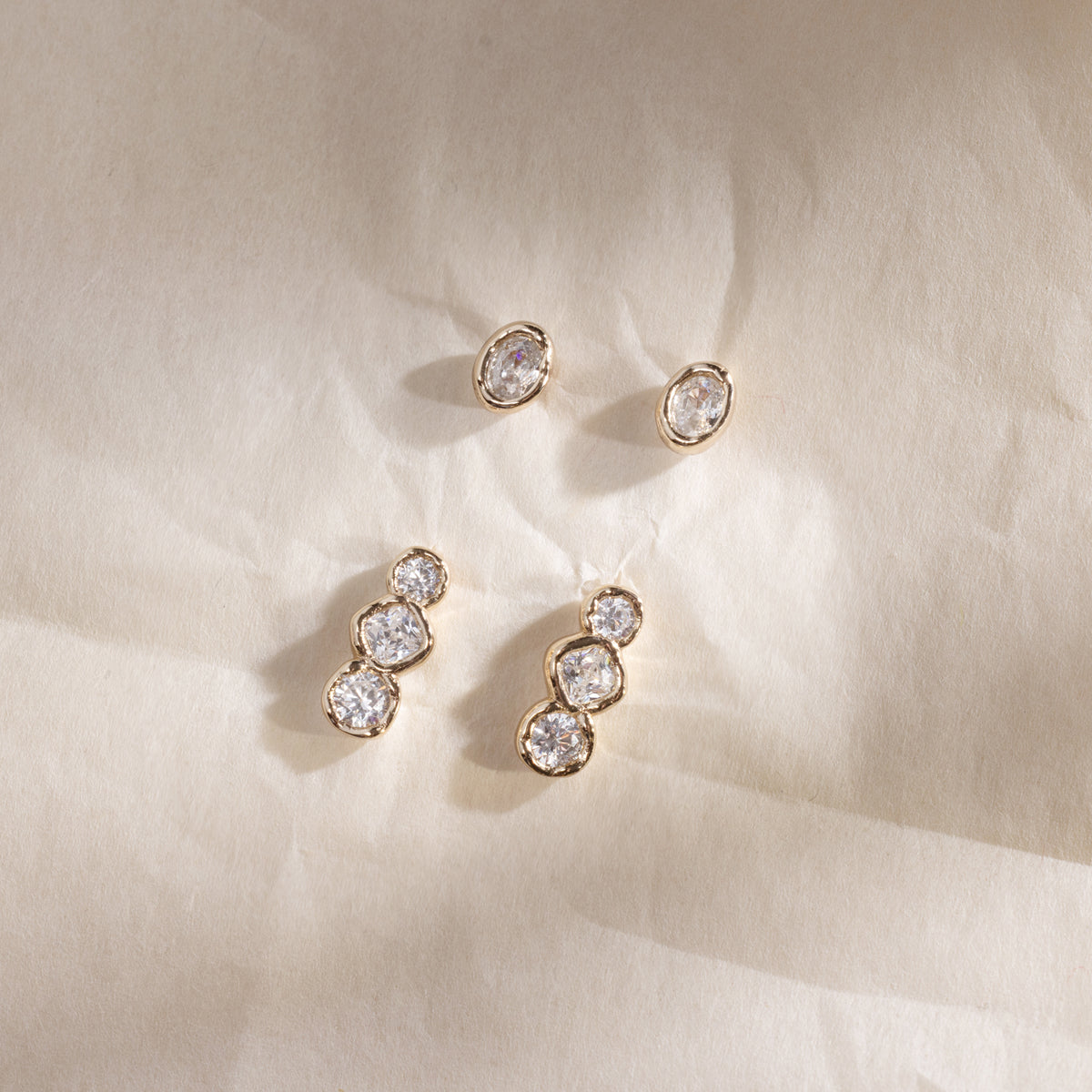 Tova Triple Stud Earrings