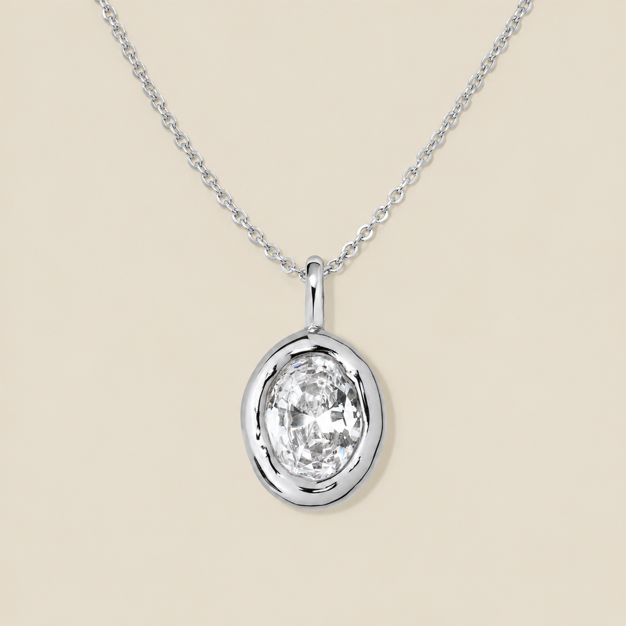 Tova Oval Charm Necklace