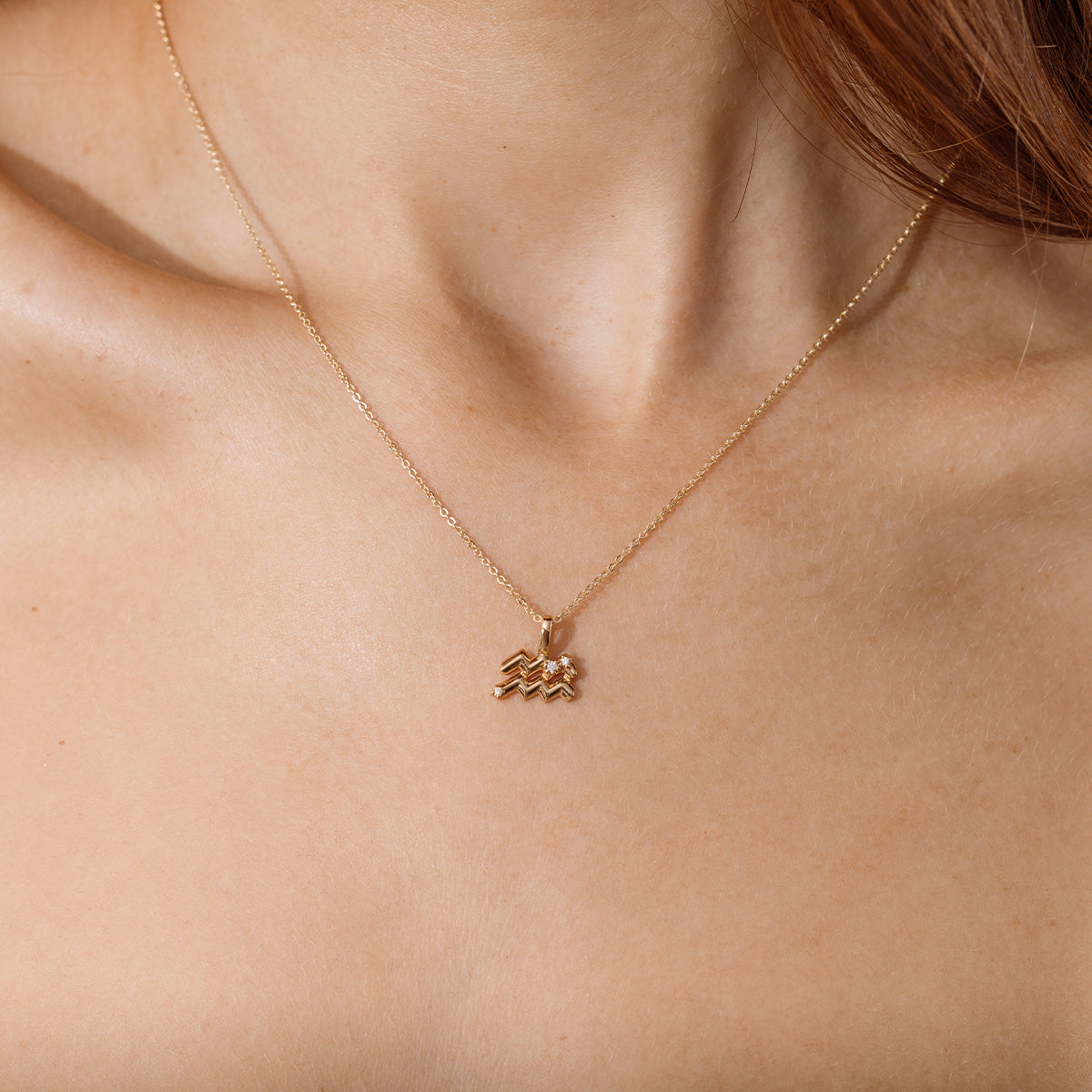 Aquarius Zodiac Charm