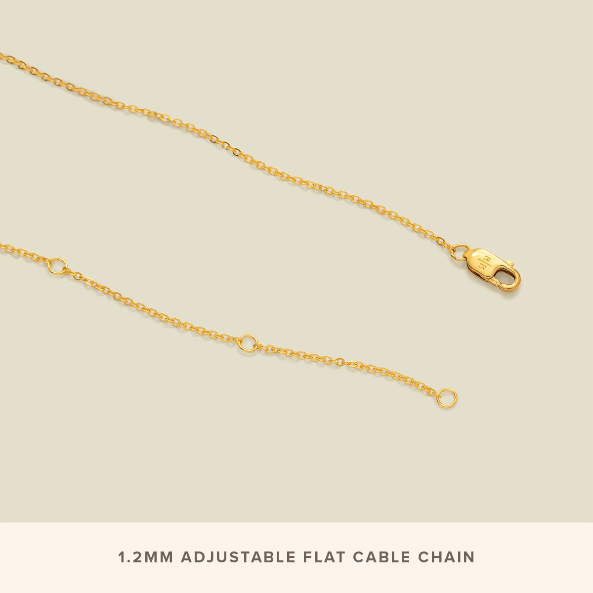 Adjustable Flat Cable Chain Necklace