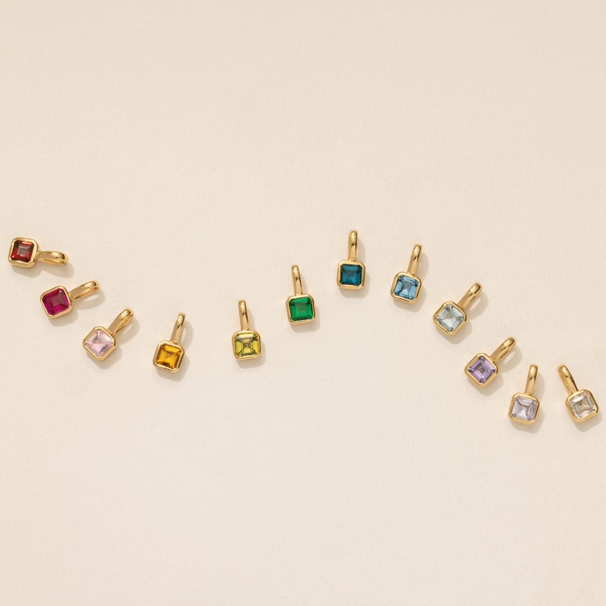 April Birthstone Charm Gold Vermeil Add Ons