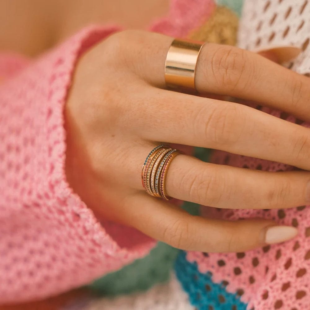 April Birthstone Stacking Ring Ring