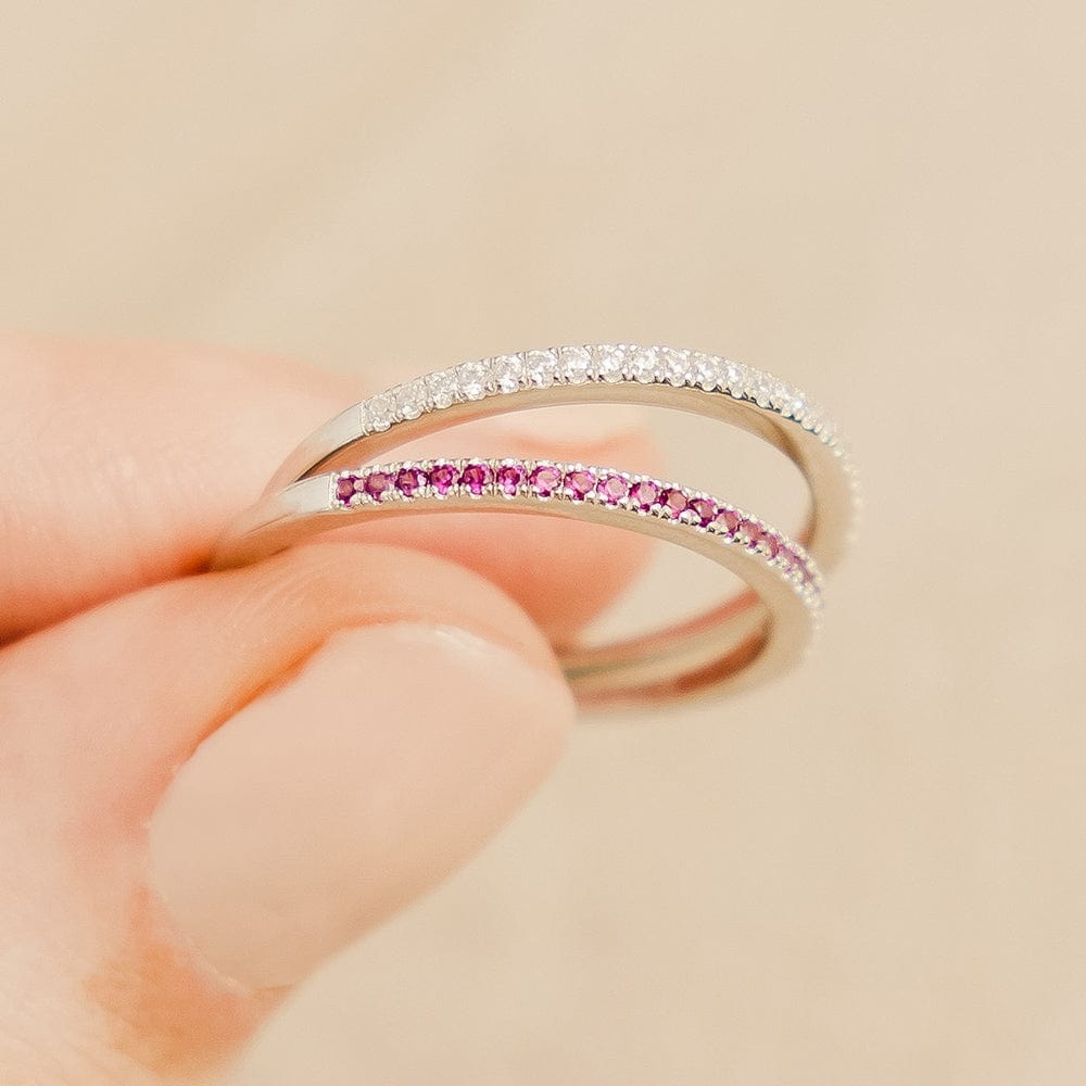 April Birthstone Stacking Ring Ring