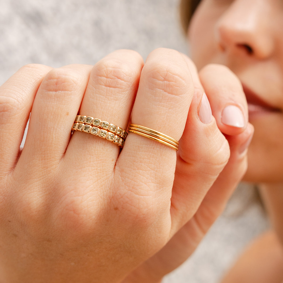 August Birthstone Eternity Ring Ring