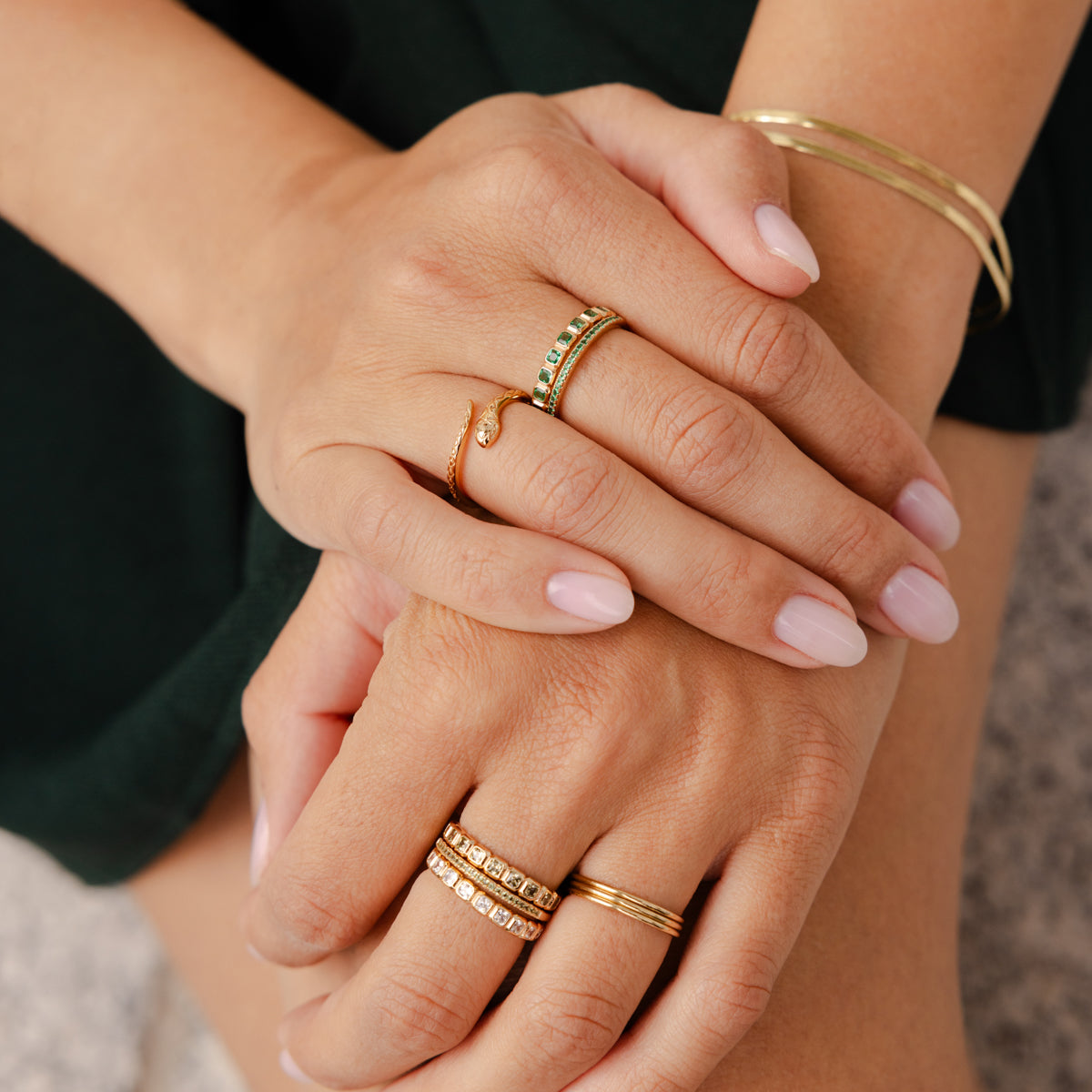 August Birthstone Eternity Ring Ring