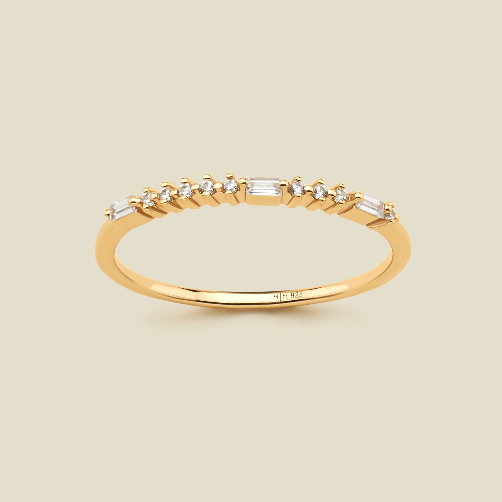 BFF Morse Code Ring Gold Vermeil / 5 Ring