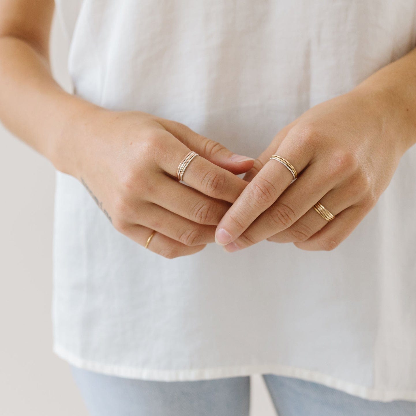 Braided Stacking Ring Ring