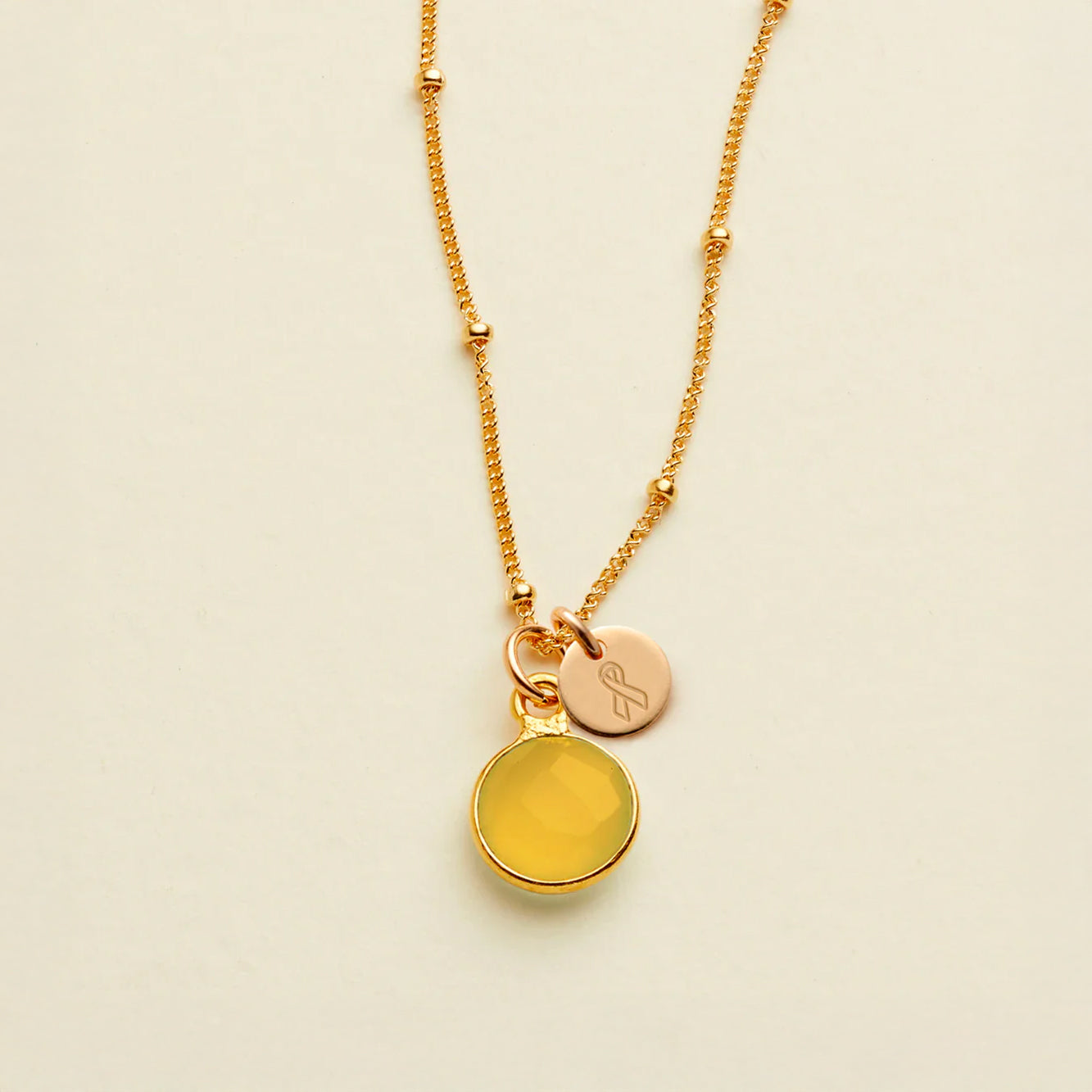 Cancer Awareness Necklace Gold Filled / Childhood Necklace