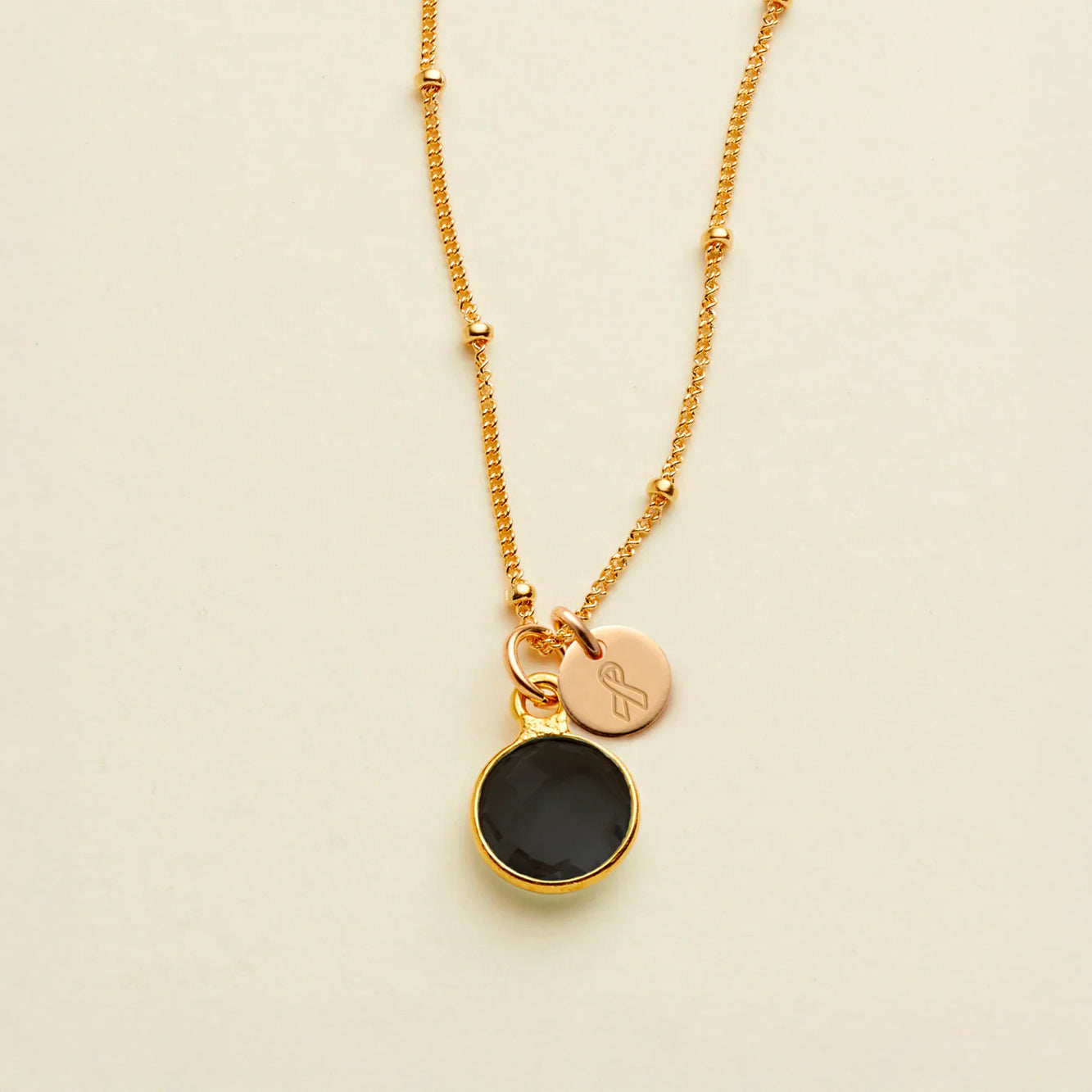 Cancer Awareness Necklace Gold Filled / Melanoma Necklace