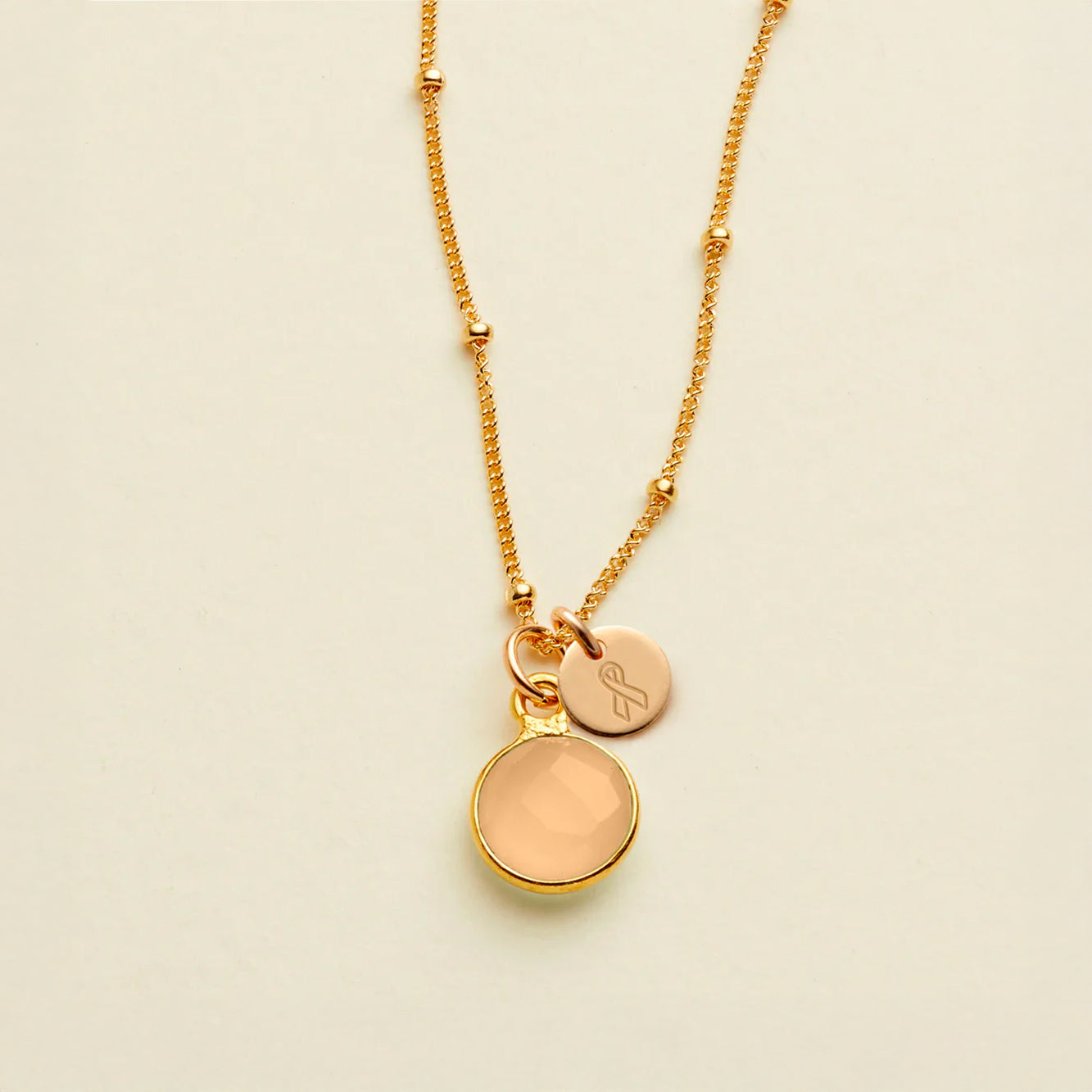 Cancer Awareness Necklace Gold Filled / Uterine Necklace