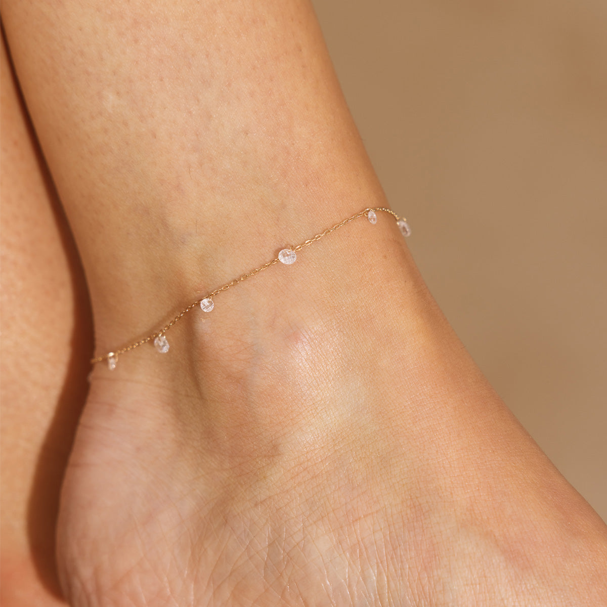Dew Drop Floating Anklet