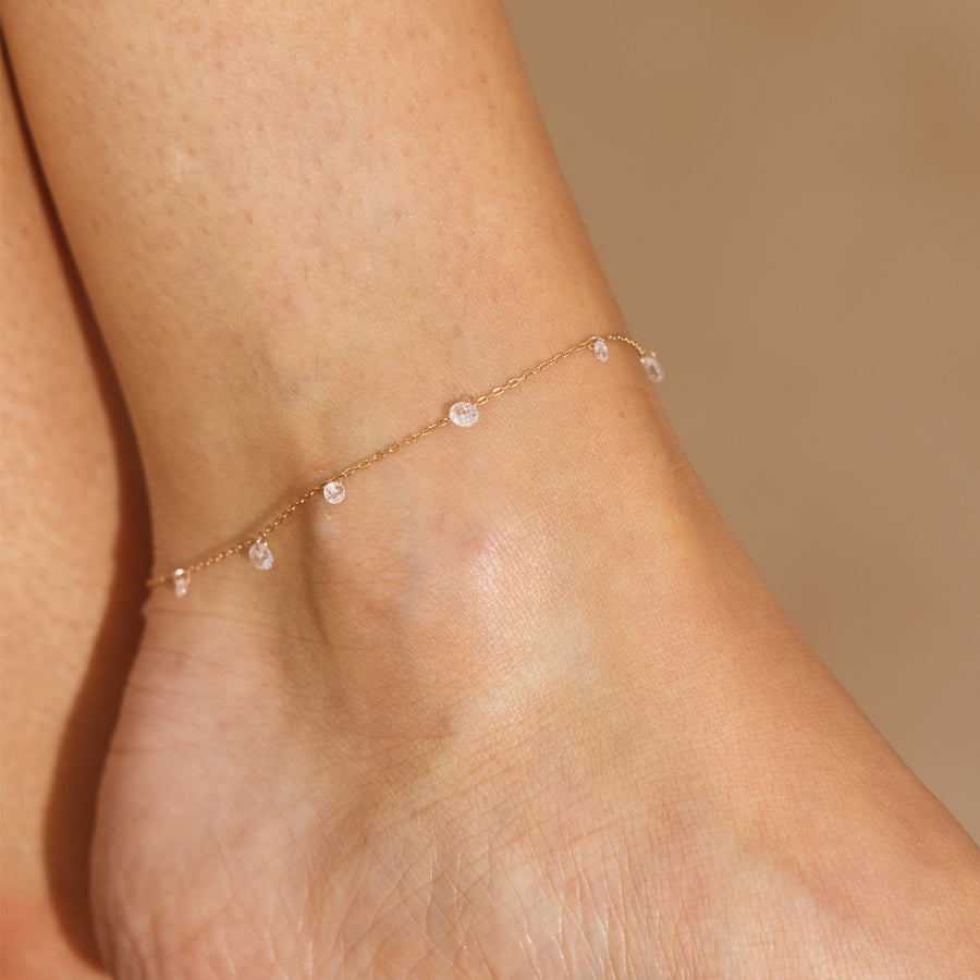 Dew Drop Floating Anklet Lifestyle