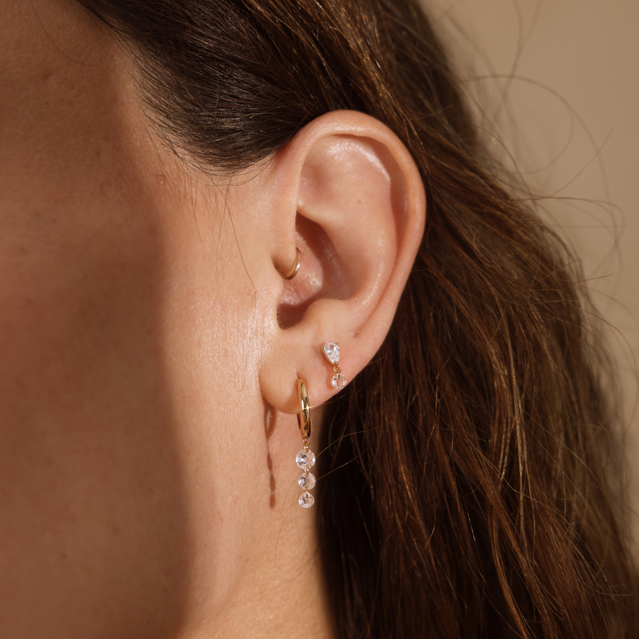 Dew Drop Stud Earrings Lifestyle