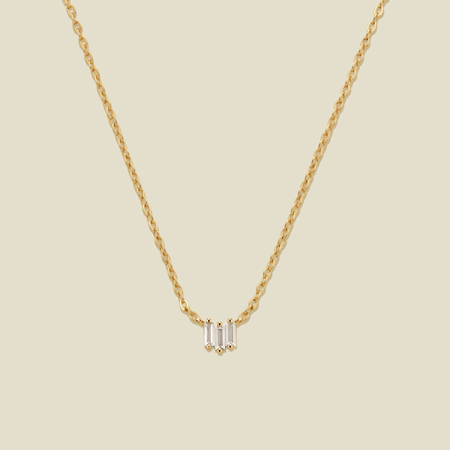 CZ Baguette Necklace | Final Sale