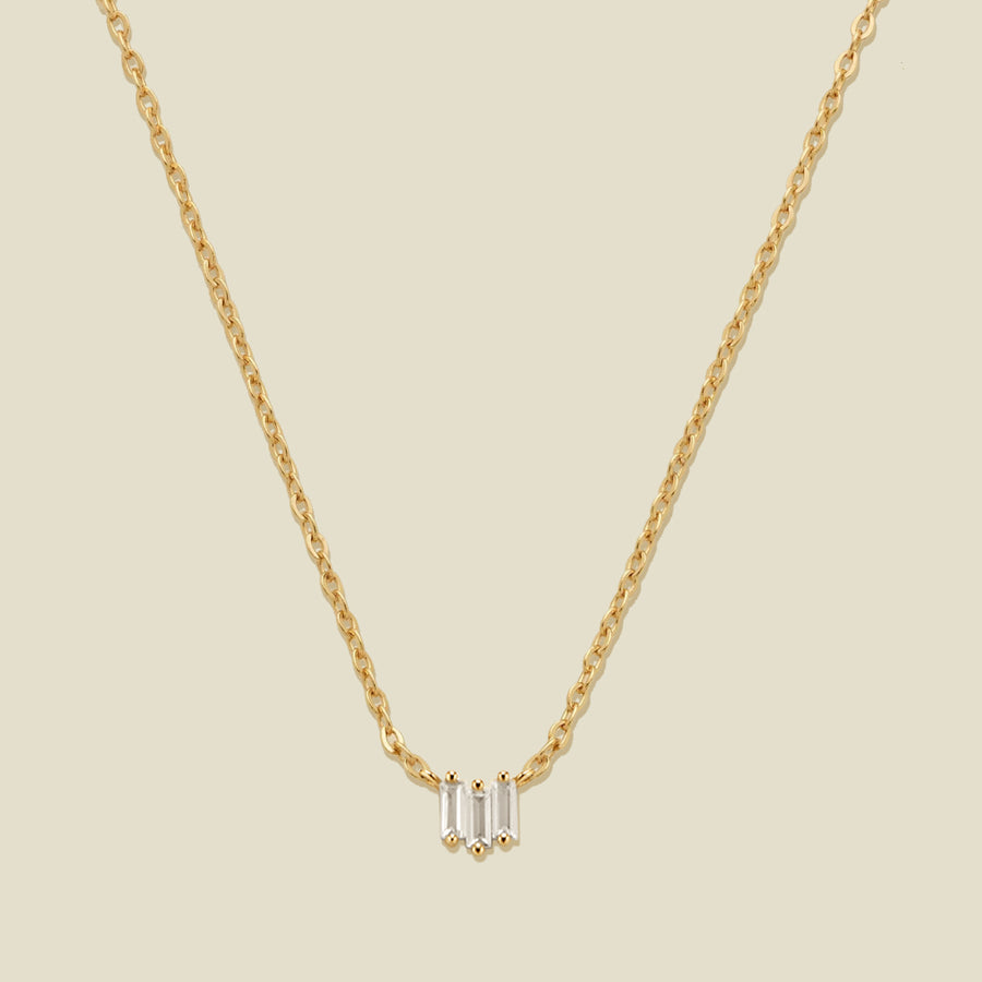 CZ Baguette Necklace