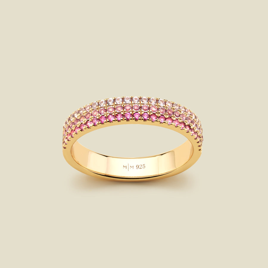 CZ Pink Pavé Ring