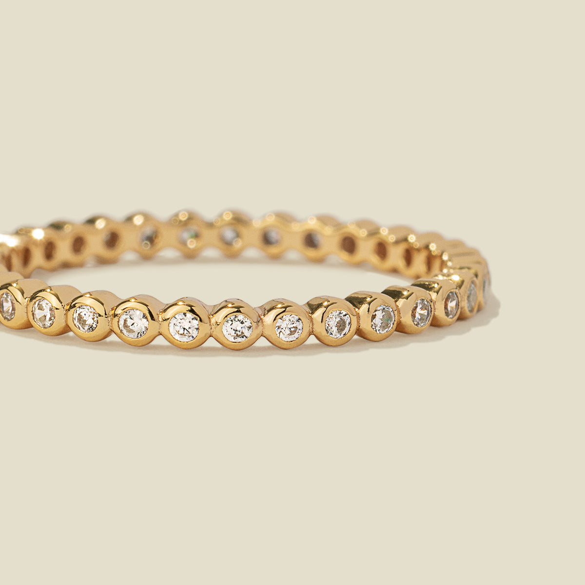 CZ Poppy Eternity Band Ring Ring