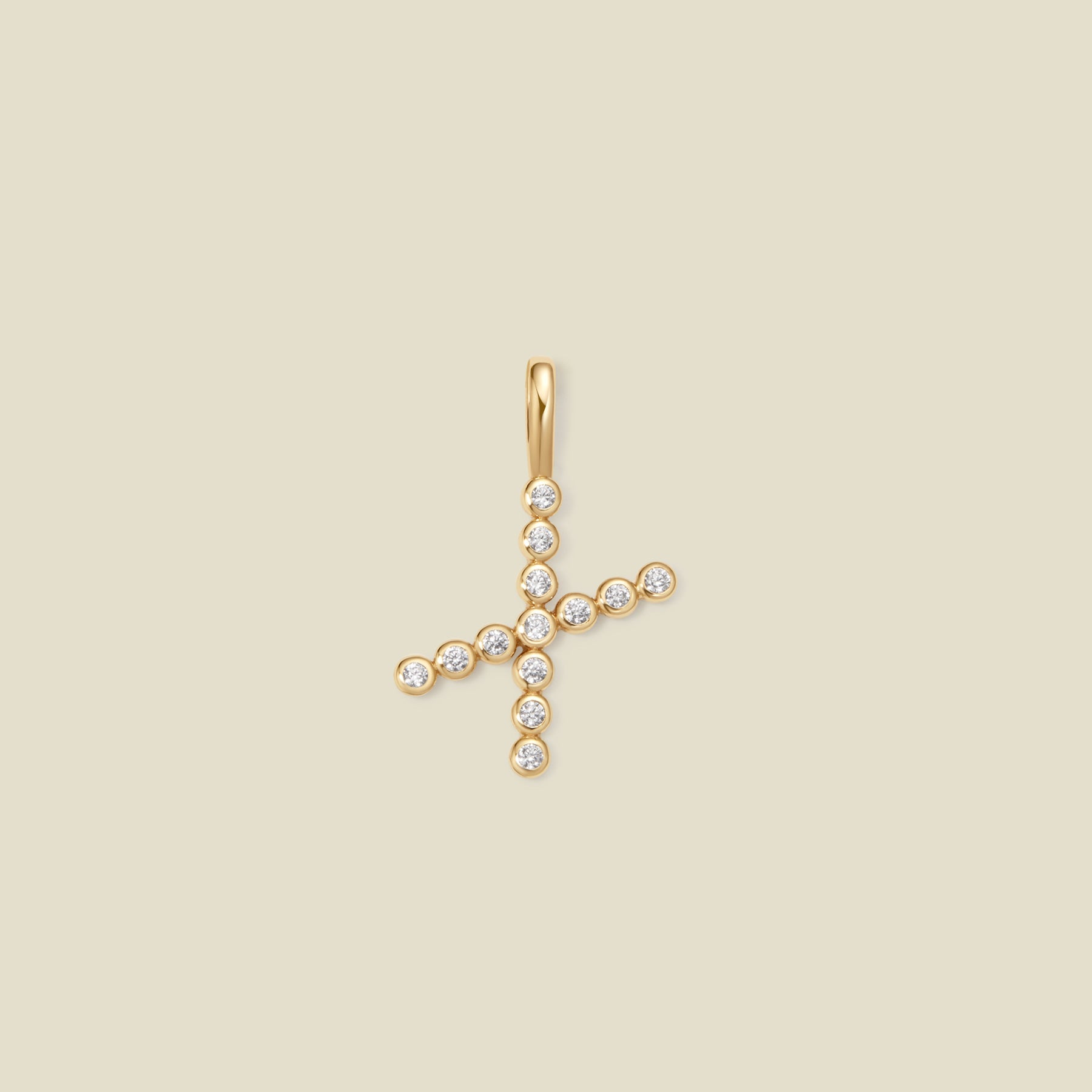 CZ Poppy Initial X Charm Gold Vermeil Add Ons