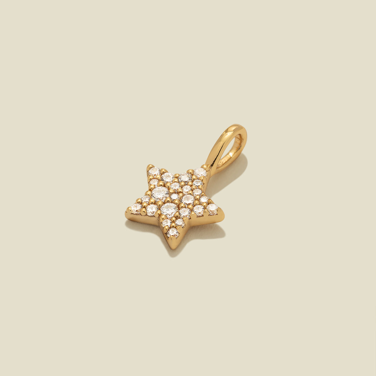 CZ Star Charm Gold Vermeil Add Ons