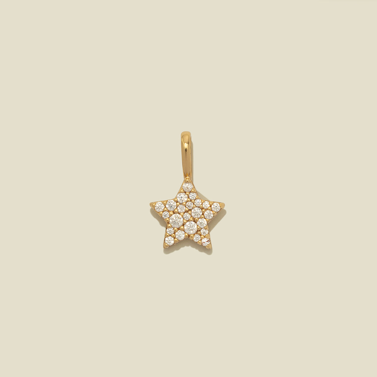 CZ Star Charm Gold Vermeil Add Ons