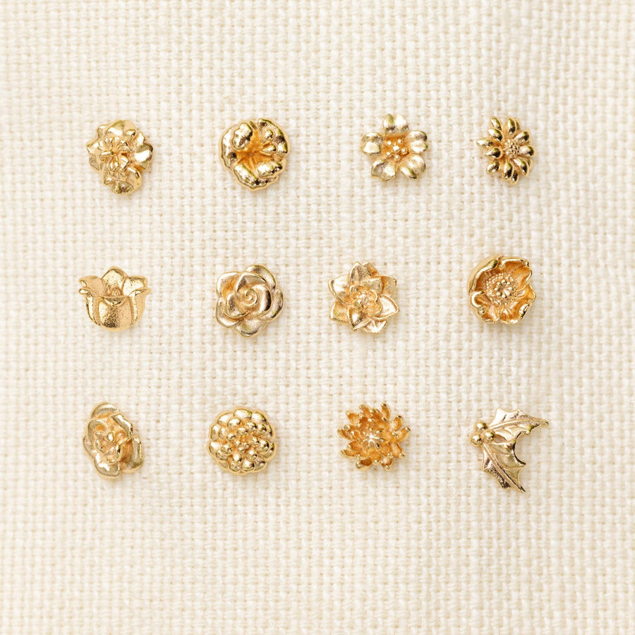 December Birth Flower Stud Earrings | Final Sale Lifestyle