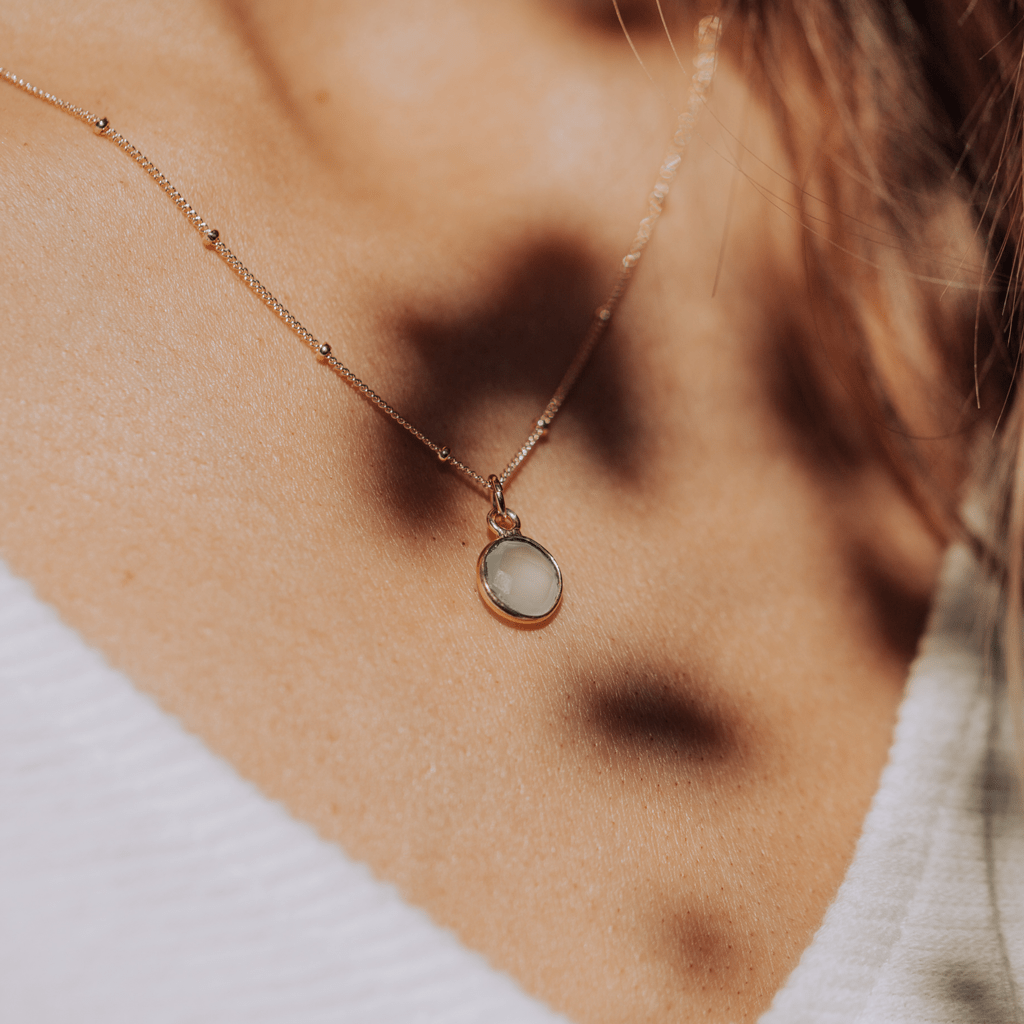 Dew Drop Gemstone Necklace Necklace