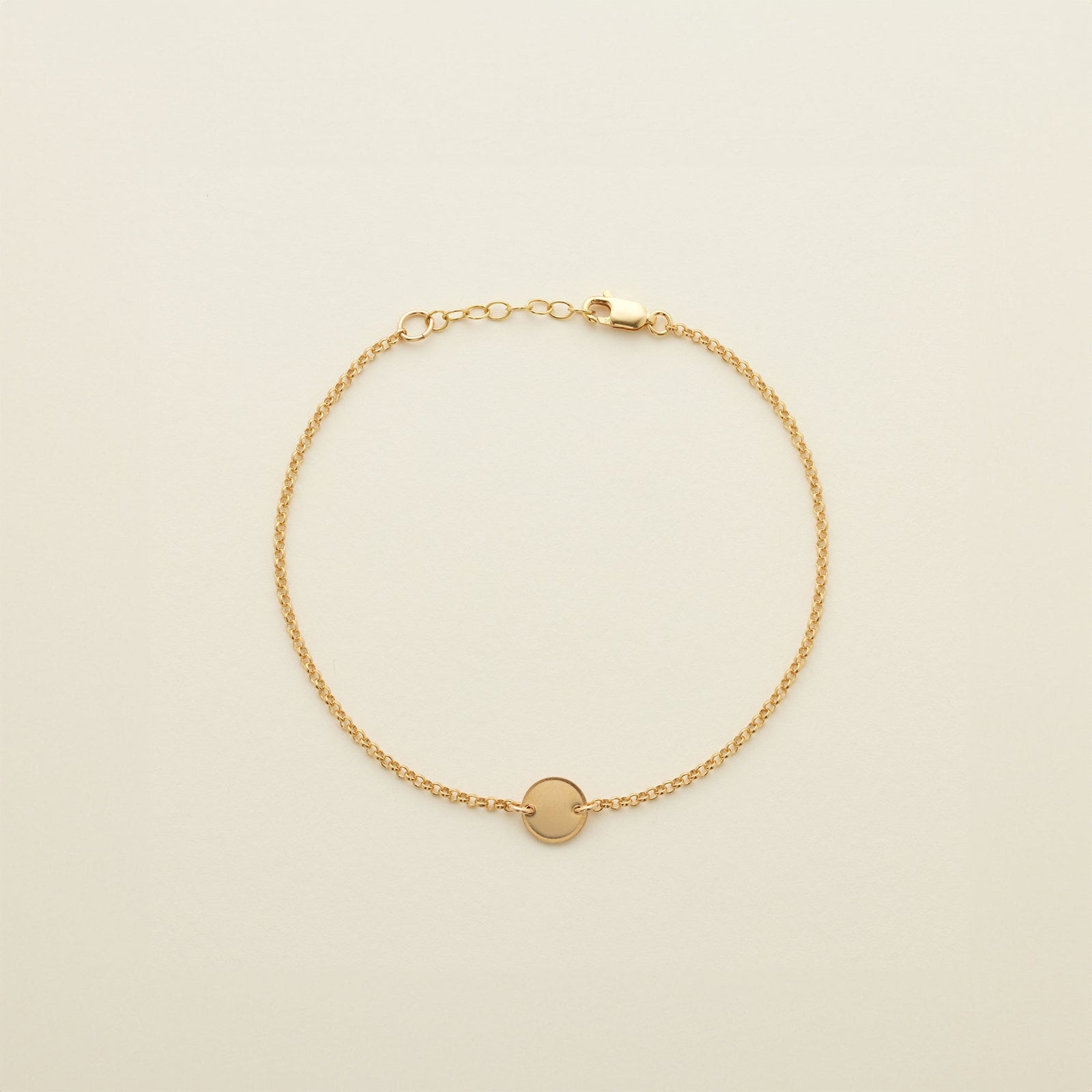 Disc Anklet Gold Filled / 8" Anklet