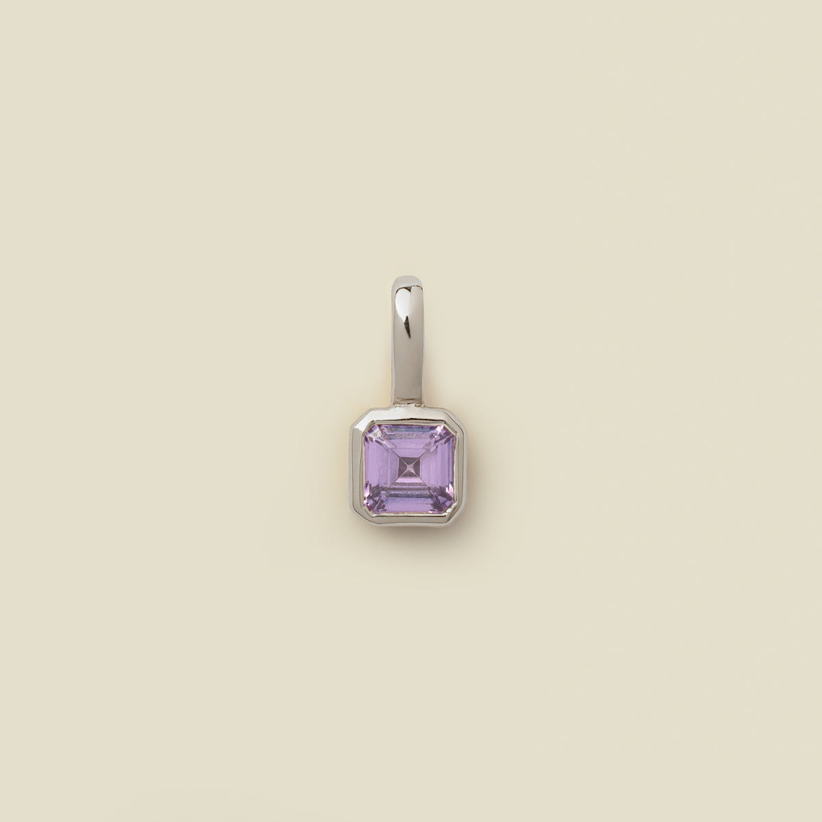 February Birthstone Charm Silver Add Ons