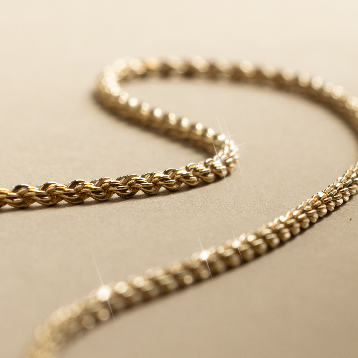French Rope Chain Necklace