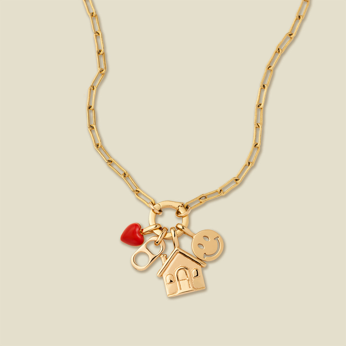 Fullmhouse Charm Necklace Gold Filled Necklace