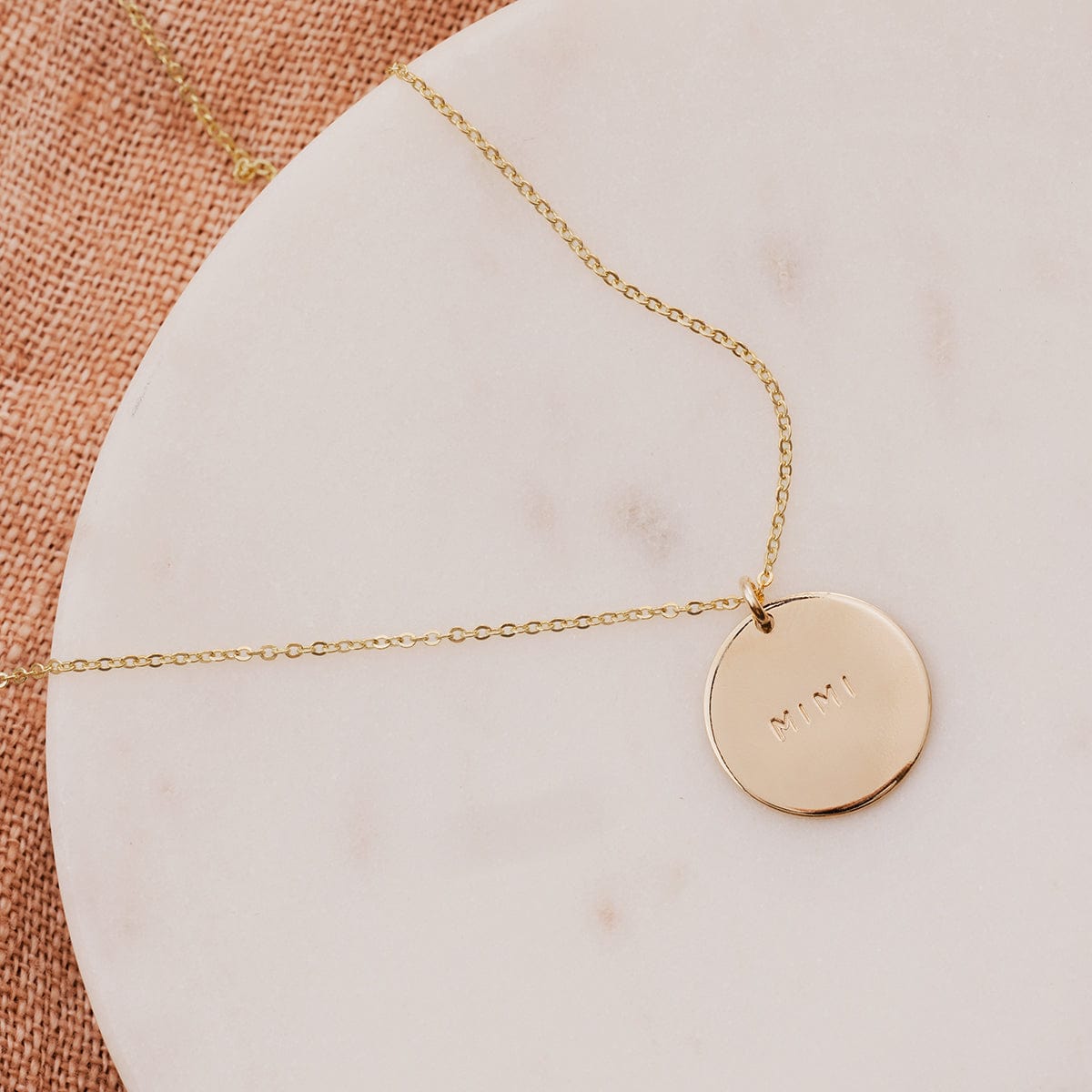 Grandma Disc Necklace - 5/8" Necklace