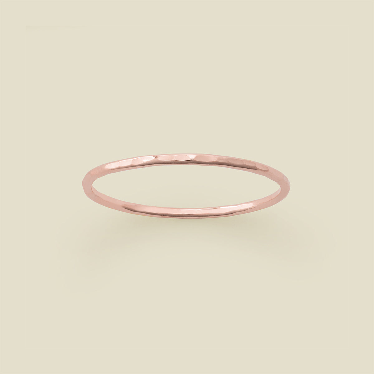 Hammered Stacking Ring | Final Sale Rose Gold Filled / 5 Ring