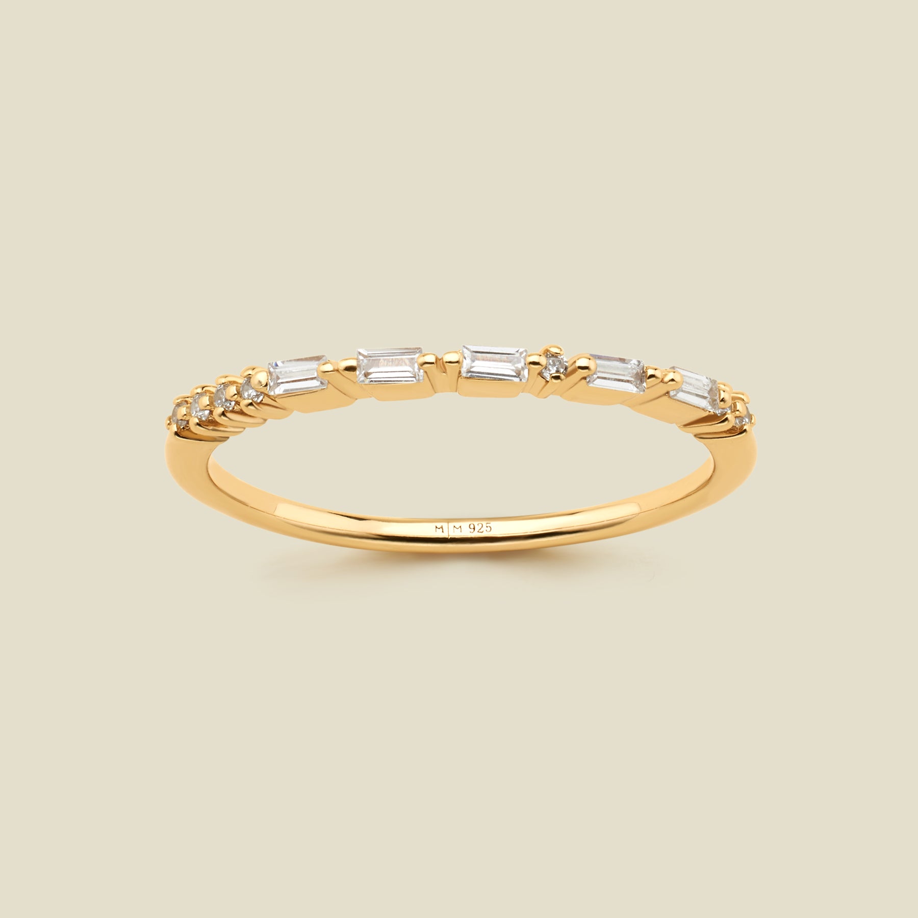 Hope Morse Code Ring Gold Vermeil / 5 Ring