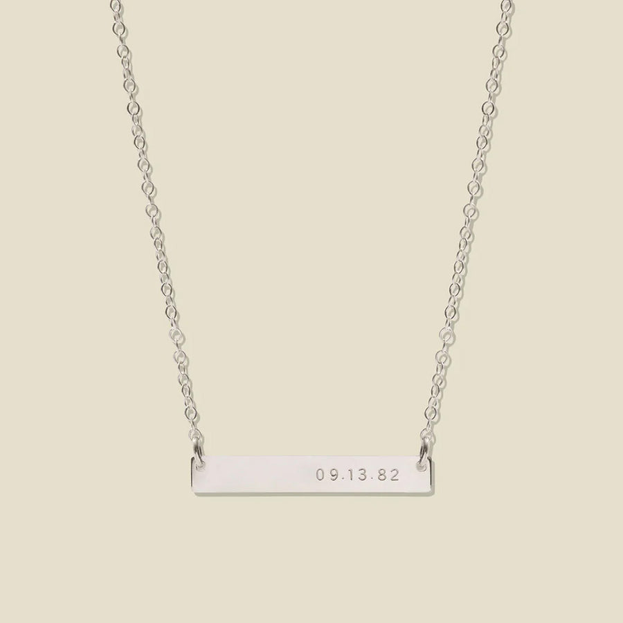 Horizontal Bar Necklace Lifestyle