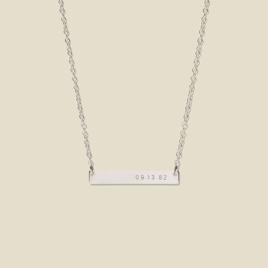 Horizontal Bar Necklace Lifestyle