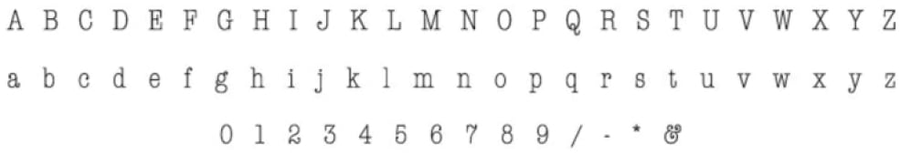 Typewriter Font